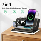 Wireless Charger 7 in 1 iPhone Charging Station Multiple Devices for iPhone 15/14/13/12/11 Series & AirPods & iWatch