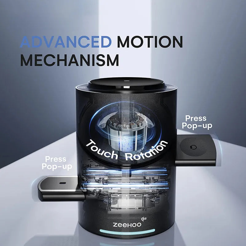 Cylindrical 3in1 Magnetic Wireless Charging Station : All-in-One Charger for iPhone 16 Pro 15 14 13 Max/PIus, Samsung S24/S24/S22/S21,Pixel, Apple Watch & Smart Watch,AirPods & Earbuds, 15W Qi2 Fast Charging