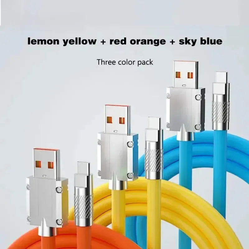 120W Super Fast Charging Data Cable Type-c Lightning Micro for Android iPhone Phones