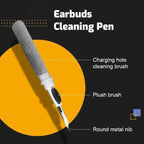 Portable Cleaning Pen Kit Tool Brush for Bluetooth Earbuds Headphone Earphone AirPod 3 in 1 Cleaner