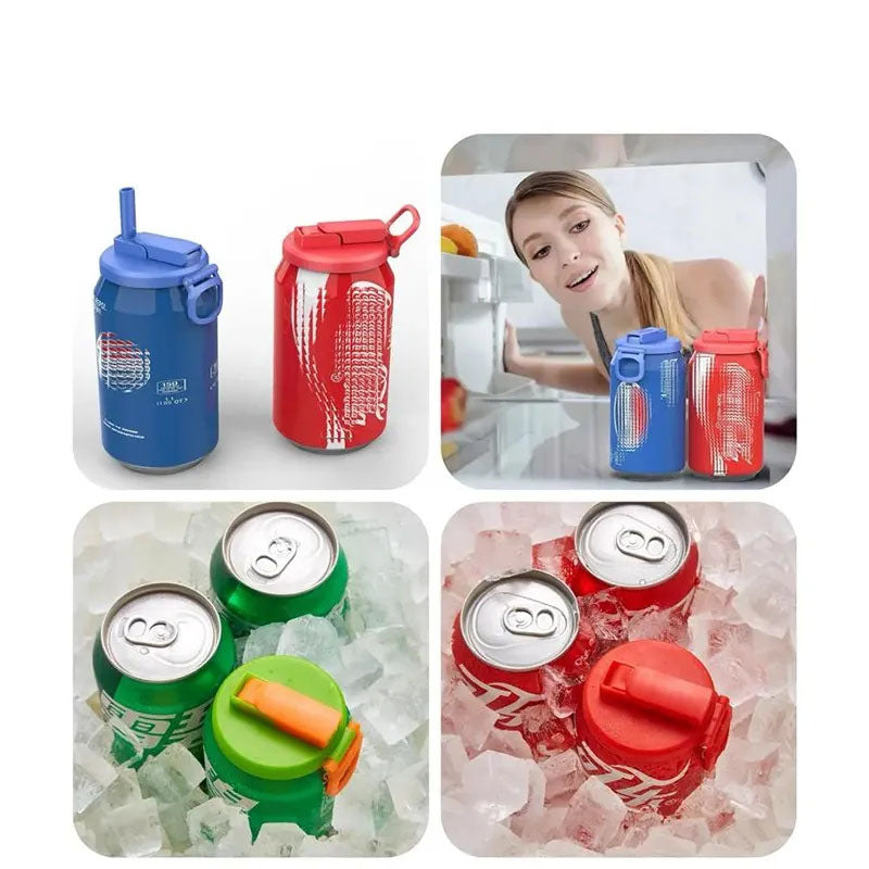 Soda Can Lids with straw, Silicone Straws Soda  Can Covers,straw soda can lid, BPA-Free, Reusable for can covers for soda, Beverage, Juice,Seltzer