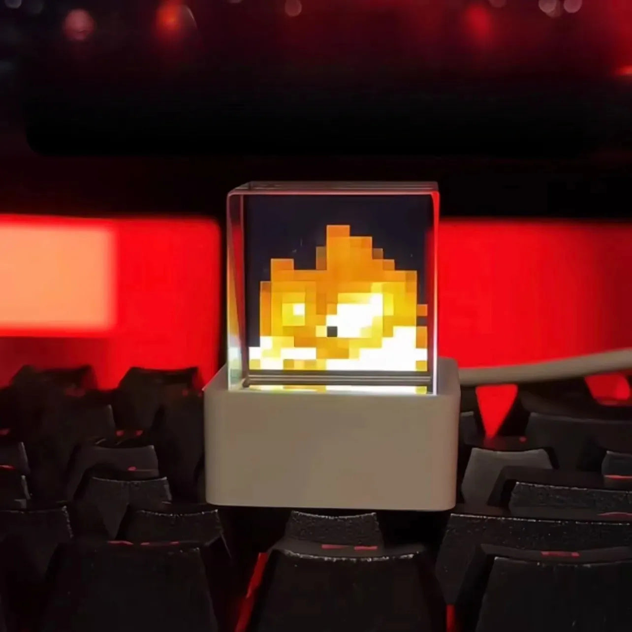 G-OUSSVE Mini transparente WiFi Wetteruhr kreative Geschenke Studenten Desktop Widget Display