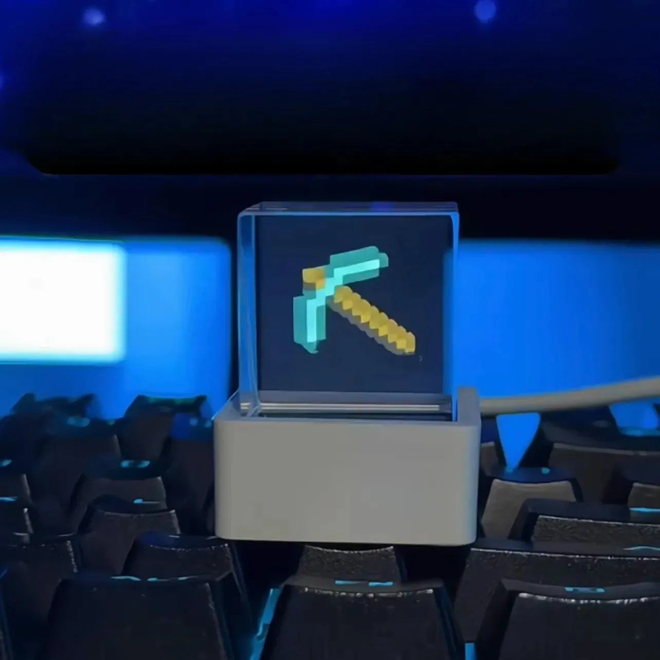 G-OUSSVE Mini transparente WiFi Wetteruhr kreative Geschenke Studenten Desktop Widget Display