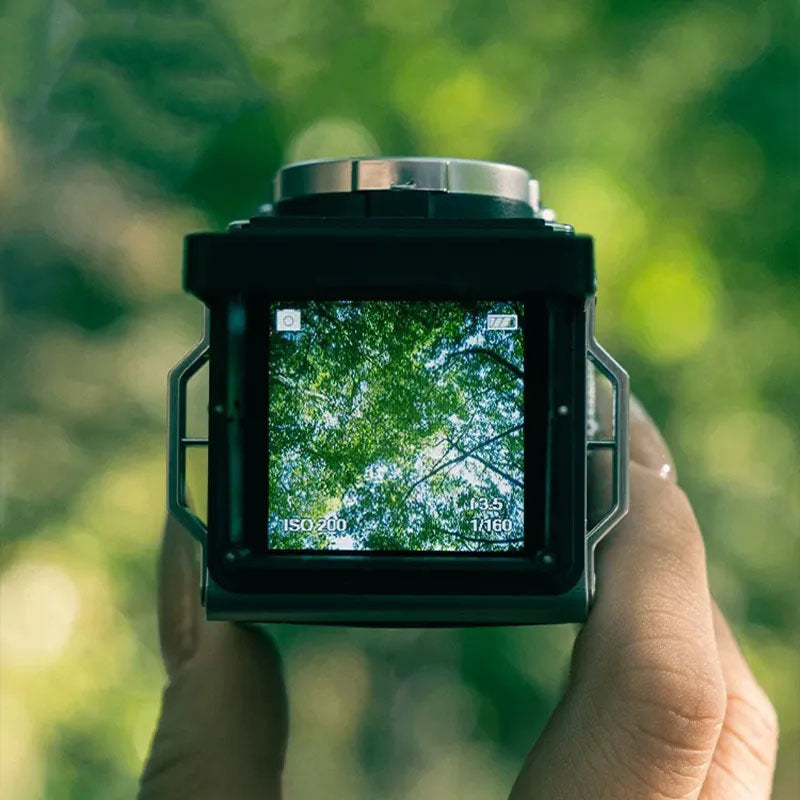 ChuZhao premium realistic twin-lens reflex digital camera, retro CCD, high-definition entry-level, compact travel camera for women