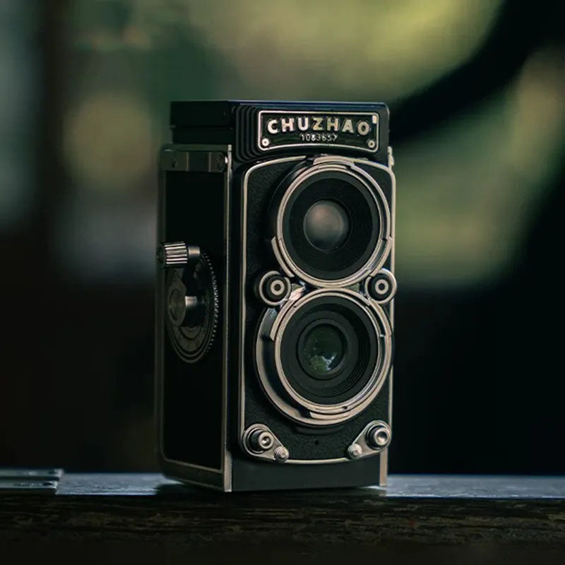 ChuZhao premium realistic twin-lens reflex digital camera, retro CCD, high-definition entry-level, compact travel camera for women