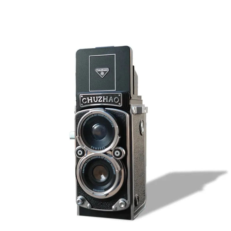ChuZhao premium realistic twin-lens reflex digital camera, retro CCD, high-definition entry-level, compact travel camera for women