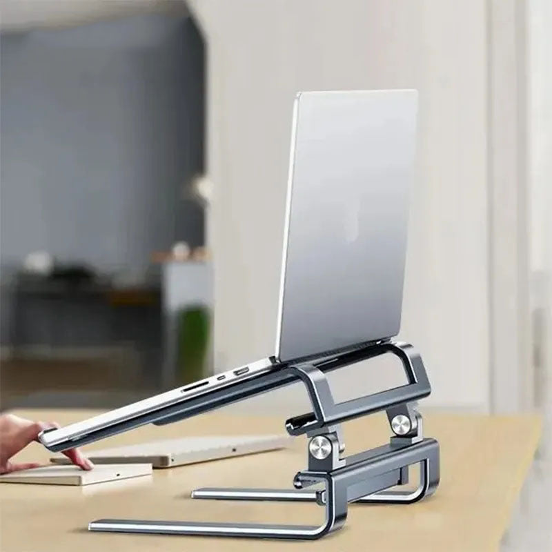 Aluminum Alloy Anti-Slip Cooling Foldable Stand for Laptops and iPad