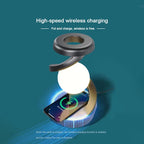 GIVBRO Creative Desktop Visual Floating Rotating Atmosphere Lamp with Smartphone Wireless Charging, Desk Lamp and Night Light