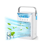 GIVBRO 1pc Portable USB Mini Air Cooler Fan, Desktop 3-in-1 Cooling Air Conditioner Fan With Water Cooled, Colorful Breathing Light And Humidifier Function For Family/Office And Outdoors Use