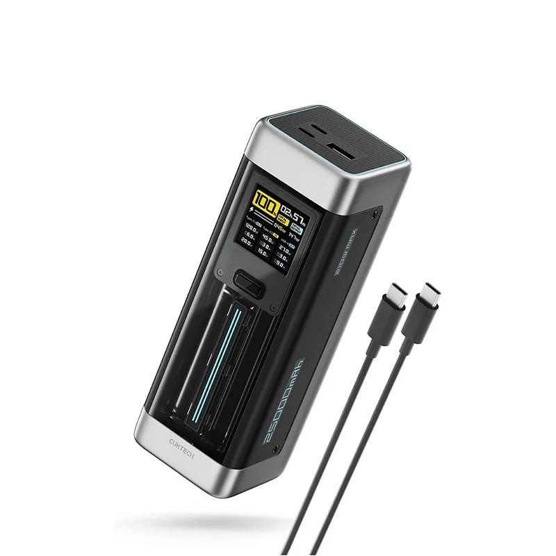 CUKTECH Power Station 20 Digital Display 25,000mAh Capacity 140W Fast Charging 210W Output Power Bank for MacBook, Xiaomi 13, and iPhone 15