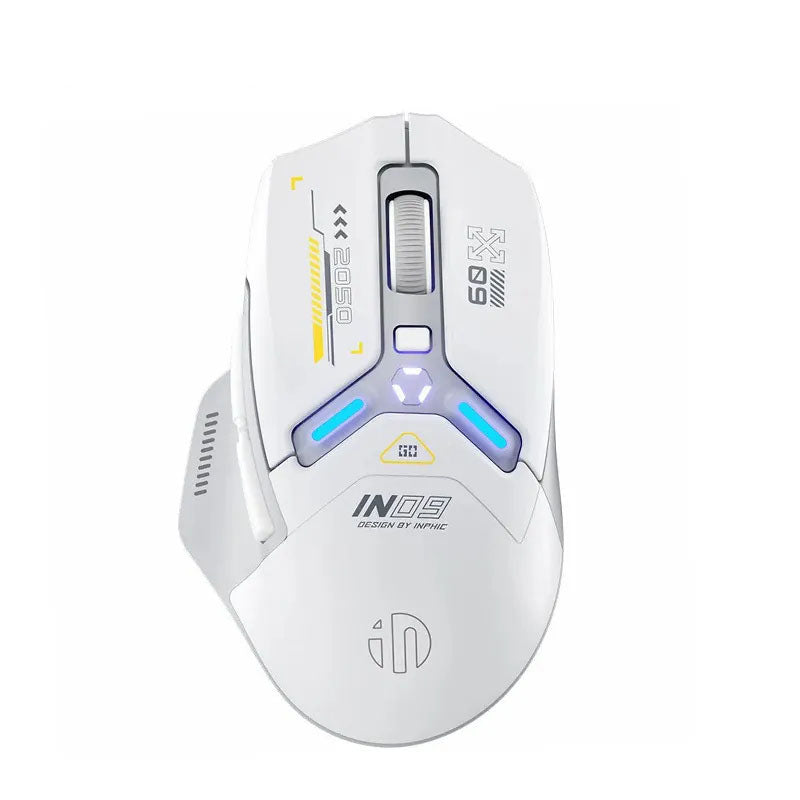 G-OUSSVE Inphic IN9 Three-mode Wireless Mouse, Wired Bluetooth, Gaming, E-sports, Office Computer, Notebook Charging Machinery