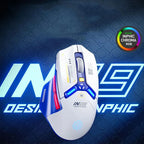 G-OUSSVE Inphic IN9 Three-mode Wireless Mouse, Wired Bluetooth, Gaming, E-sports, Office Computer, Notebook Charging Machinery