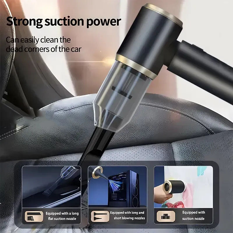 G-OUSSVE High-Power Wireless Portable Vacuum Cleaner - Cordless, Multifunctional, and Equipped with Various Accessories - Perfect for Household, Car, Office, and Outdoor Cleaning Tasks