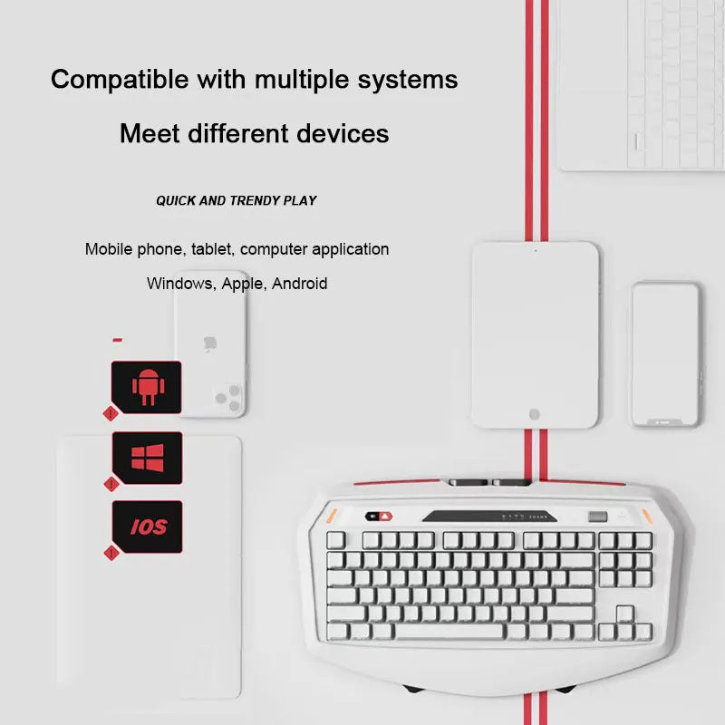 Max870 Supercar Keyboard: Mechanical Keyboard with Wired, Wireless, and Bluetooth Options for Customization, Gaming, and Office Use