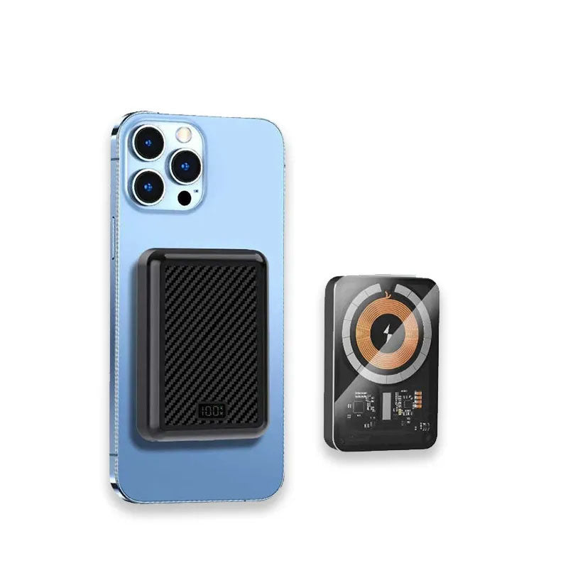 G-OUSSVE Industrial Style Power Bank Transparent Charging Treasure PD22.5W Fast Charging Magnetic Mobile Power Supply Large Capacity, Compact and Portable