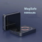 G-OUSSVE Industrial Style Power Bank Transparent Charging Treasure PD22.5W Fast Charging Magnetic Mobile Power Supply Large Capacity, Compact and Portable