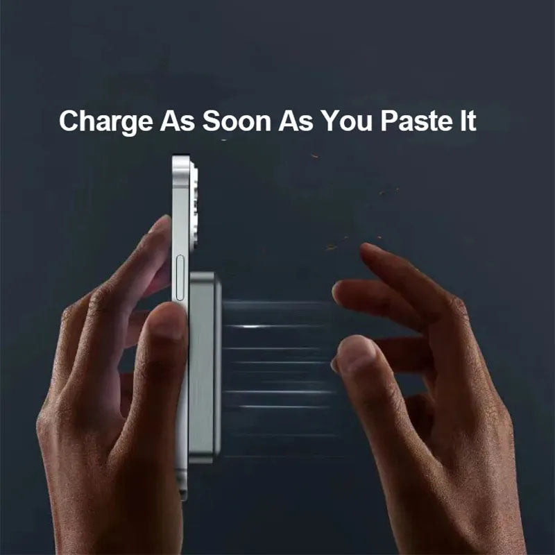 G-OUSSVE Industrial Style Power Bank Transparent Charging Treasure PD22.5W Fast Charging Magnetic Mobile Power Supply Large Capacity, Compact and Portable