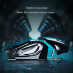 G-OUSSVE PX2 Charging Wireless Mouse with Mouse Pad, Silent and Silent Office Metal Mechanical Game, Esports Computer Laptop