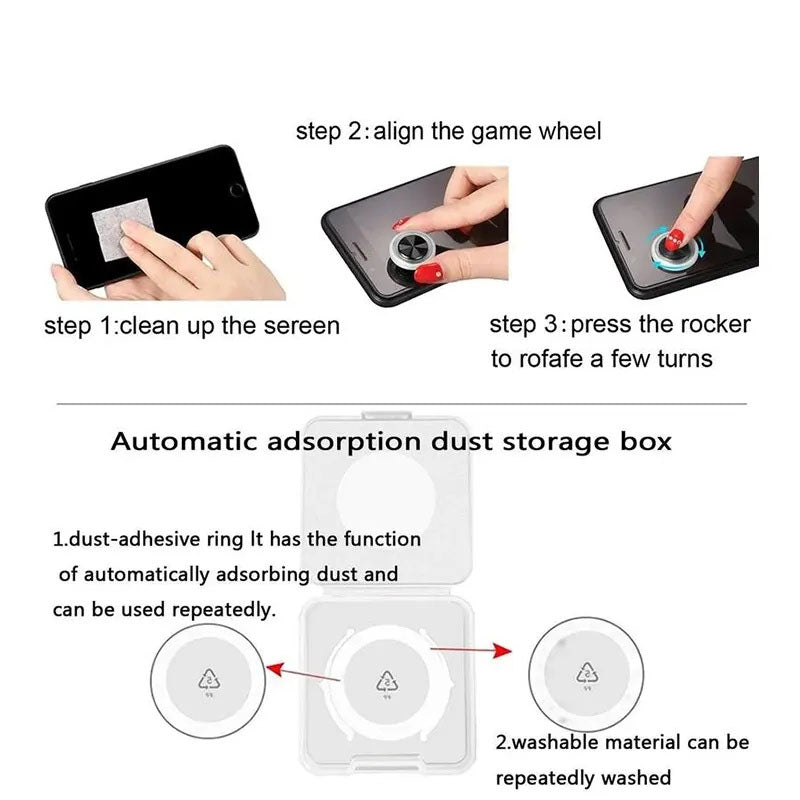 Mobile Phone Game Joystick – Precision Control for Mobile Gaming Accessories iPad iPhone Android Mobile Tablet Console Touchscreen