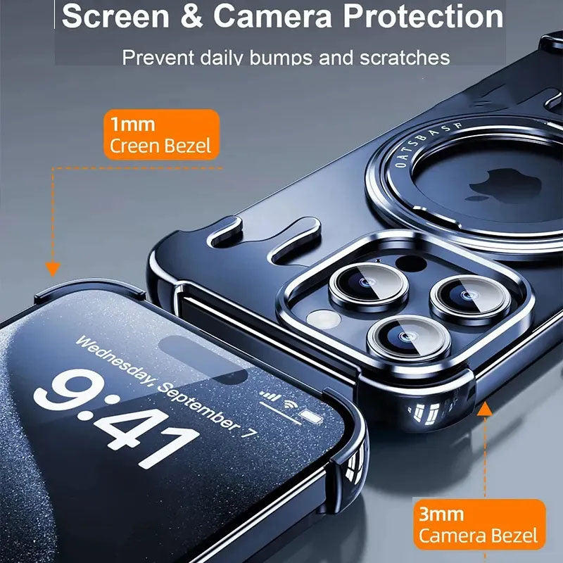 G-OUSSVE Liquid Metal Phone Case Sleek and stylish and frameless