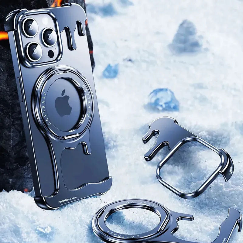 G-OUSSVE Liquid Metal Phone Case Sleek and stylish and frameless