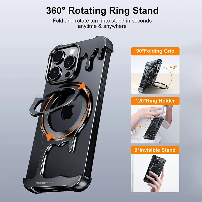 G-OUSSVE Liquid Metal Phone Case Sleek and stylish and frameless