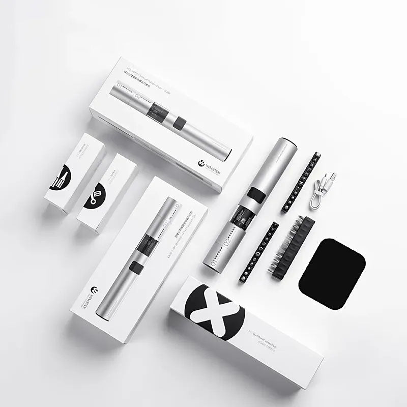 G-OUSSVE Electric Screwdriver with 3 LED Lights/36 Bits, Precision Repair Tools Kit with Type-C Charging, for Smartphones, Toys, Clock, Camera,Laptop