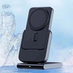 GIVBRO 3-in-1 Wireless Charger for Apple Devices: Compatible with iPhone and Apple Watch, Portable Power Bank, Apple Watch Stand, Magnetic MagSafe Fast Charging.