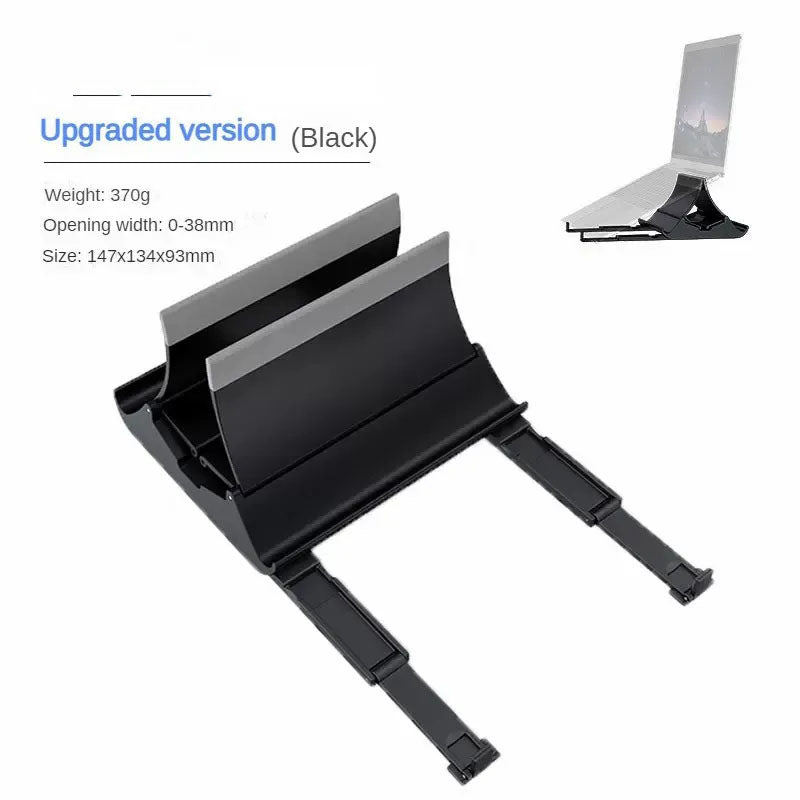Laptop Vertical Stand, Desktop Computer Gravity Storage Rack, Vertical Holder, Cooling Support Stand, Universal Stand for Phones, iPads, Tablets, and Gaming Laptops