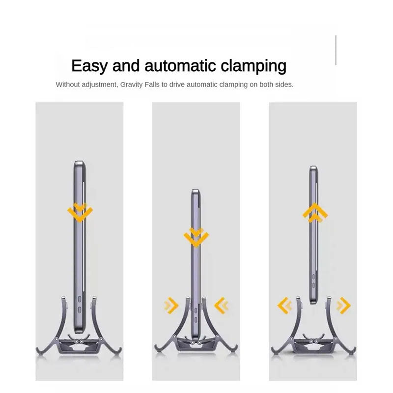Laptop Vertical Stand, Desktop Computer Gravity Storage Rack, Vertical Holder, Cooling Support Stand, Universal Stand for Phones, iPads, Tablets, and Gaming Laptops