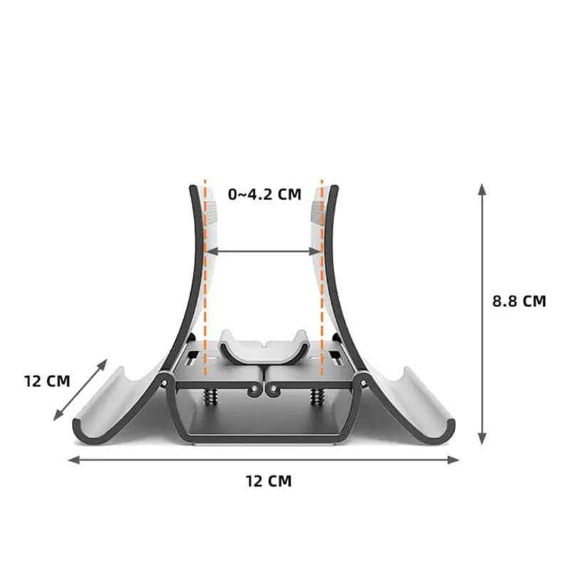 Laptop Vertical Stand, Desktop Computer Gravity Storage Rack, Vertical Holder, Cooling Support Stand, Universal Stand for Phones, iPads, Tablets, and Gaming Laptops