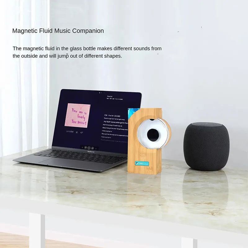 Magnetic Fluid Music Rhythm Companion Light Desktop Decompression Decoration Venom Creative Trend Play Gift - Not Bluetooth Audio