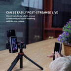 G-OUSSVE T1 Magnetic Phone Vlog Selfie Monitor Screen Display For Selfie, Live Streaming & Content Creation Compatible for IOS&Android Mobile Phone