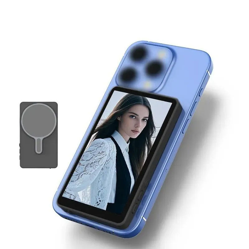 G-OUSSVE T1 Magnetic Phone Vlog Selfie Monitor Screen Display For Selfie, Live Streaming & Content Creation Compatible for IOS&Android Mobile Phone