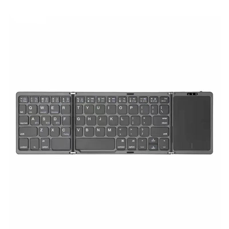 G-OUSSVE Wireless Bluetooth Three Side Flding Keyboard, Common To Apple Android System