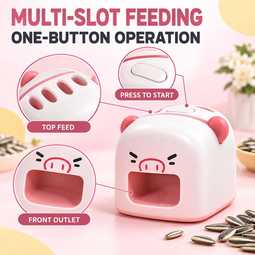 G-OUSSVE Protable Melon Seed Peeler, Smart Melon Seed Opener Machine, Electric Peeler Melon Seeds Remover Tool,Rapid to Shell Safe and Quick, Sunflower Seed Opener,Melon Seed Peeling Machine