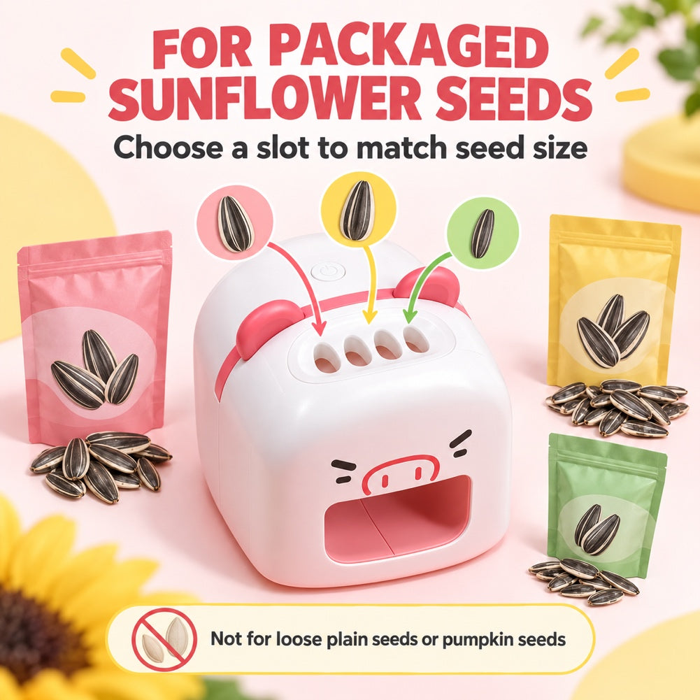 G-OUSSVE Protable Melon Seed Peeler, Smart Melon Seed Opener Machine, Electric Peeler Melon Seeds Remover Tool,Rapid to Shell Safe and Quick, Sunflower Seed Opener,Melon Seed Peeling Machine