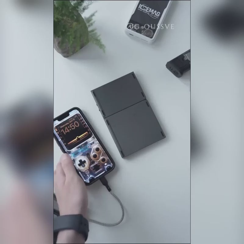 G-OUSSVE Wireless Bluetooth Three Side Flding Keyboard, Common To Apple Android System