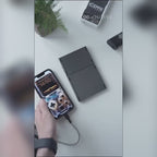 G-OUSSVE Wireless Bluetooth Three Side Flding Keyboard, Common To Apple Android System