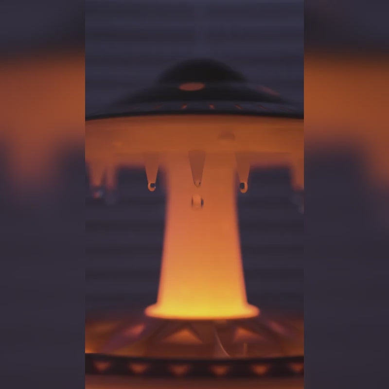 G-OUSSVE Cloud Rain Humidifiers Essential Oil Diffuser with 7 Colors nightlights Aromatherapy Diffuser Desk Fountain for Relaxing Mood Waterdrop Sound Rain Drop Diffuser Rain Sound Lamp 350 ml