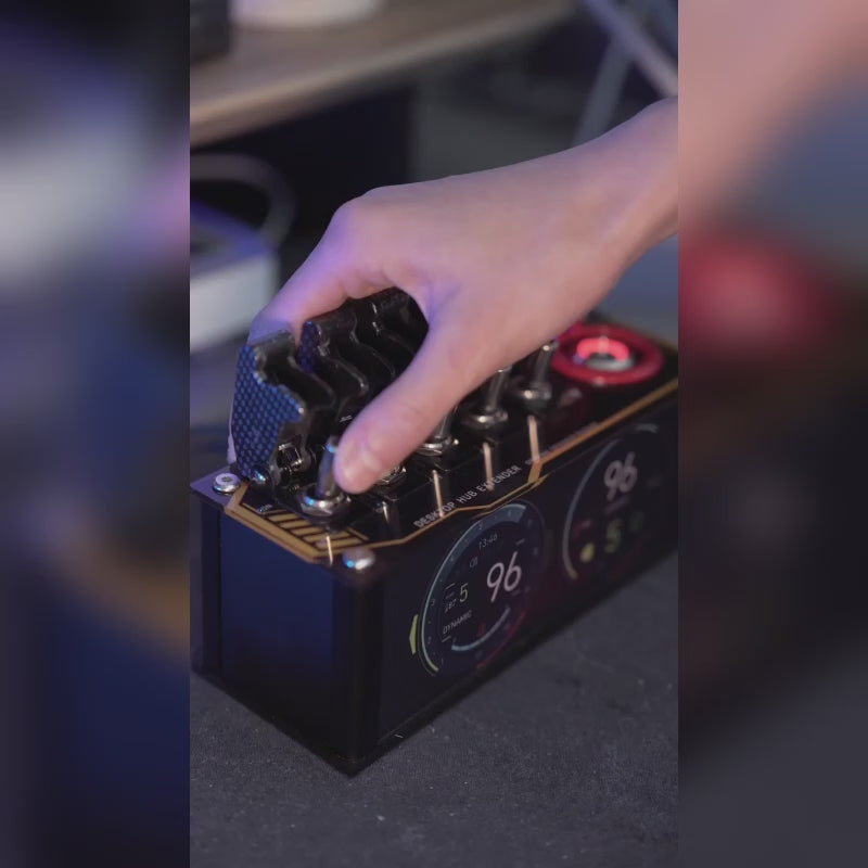 Table Setup, USB Blockchain Docking Station, Hub Extender, Atmosphere Lamp, Desktop Punk Decoration