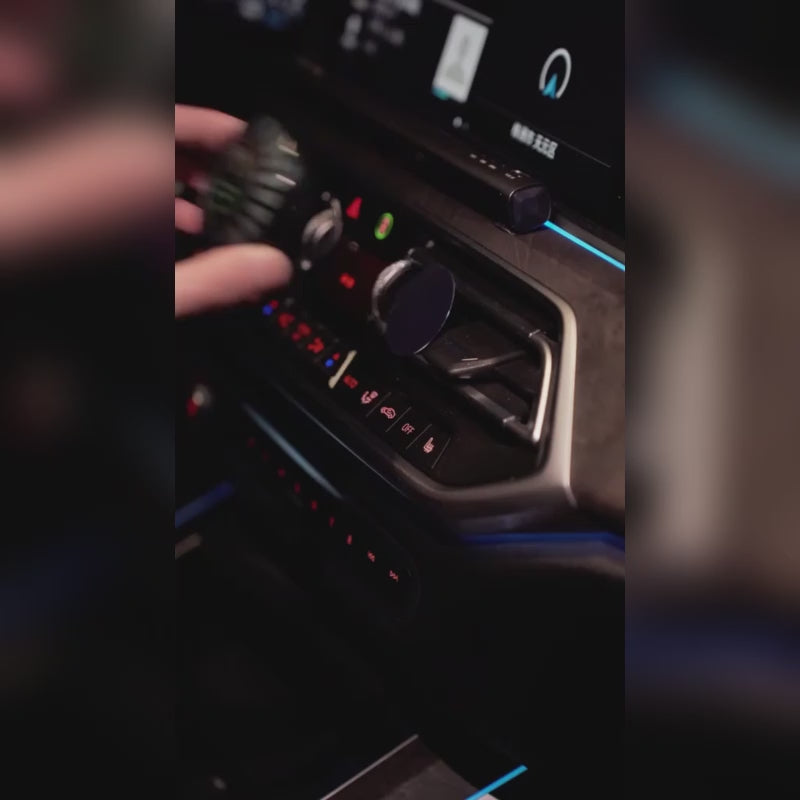 Car Aromatherapy Air Outlet, Car Atmosphere Light, Car Perfume 3D Pickup, RGB Voice-controlled Rhythm Light App control