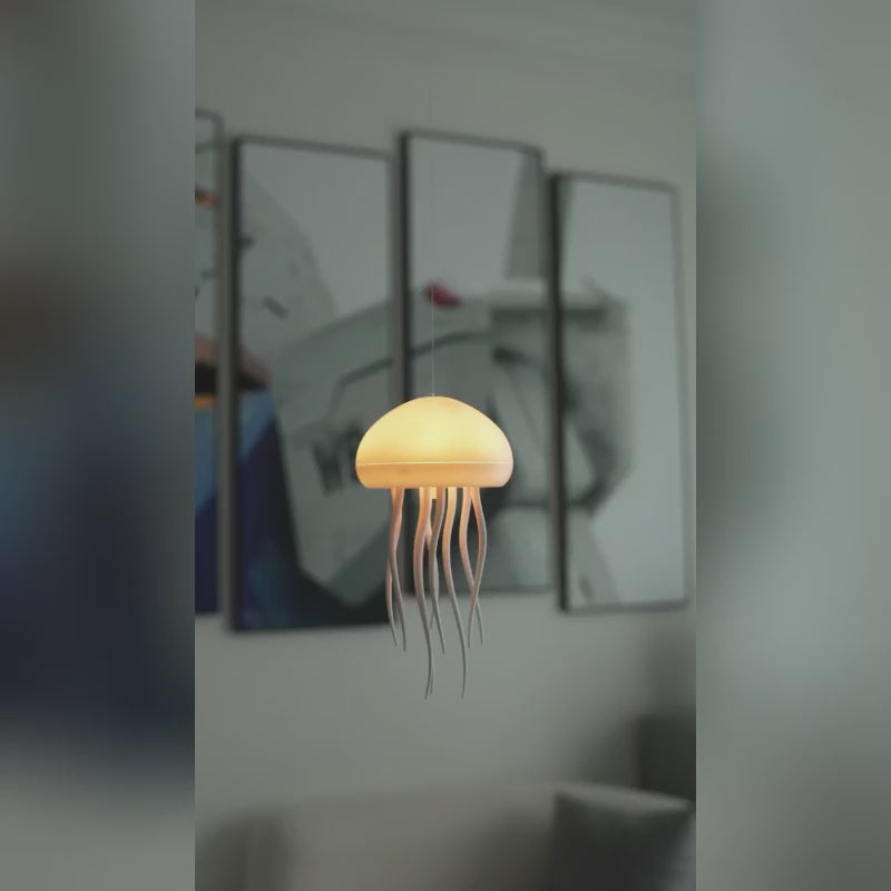 G-OUSSVE Jellyfish Lamp Night Mood Light with Sound Controlled Design Birthday Holiday Christmas Gifts for Boys Girls Men Women Home Office Decoration