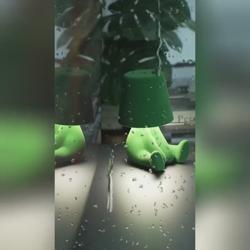 GIVBRO Cute Doll Design Table Lamp, 1 Count USB Rechargeable 3-level Dimmable Night Light, Decorative Light for Bedroom, Living Room, Office