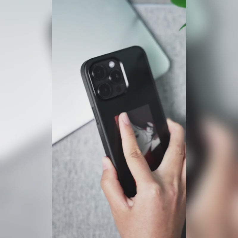 Stylish iPhone Case with E-Ink Screen and Changing Patterns