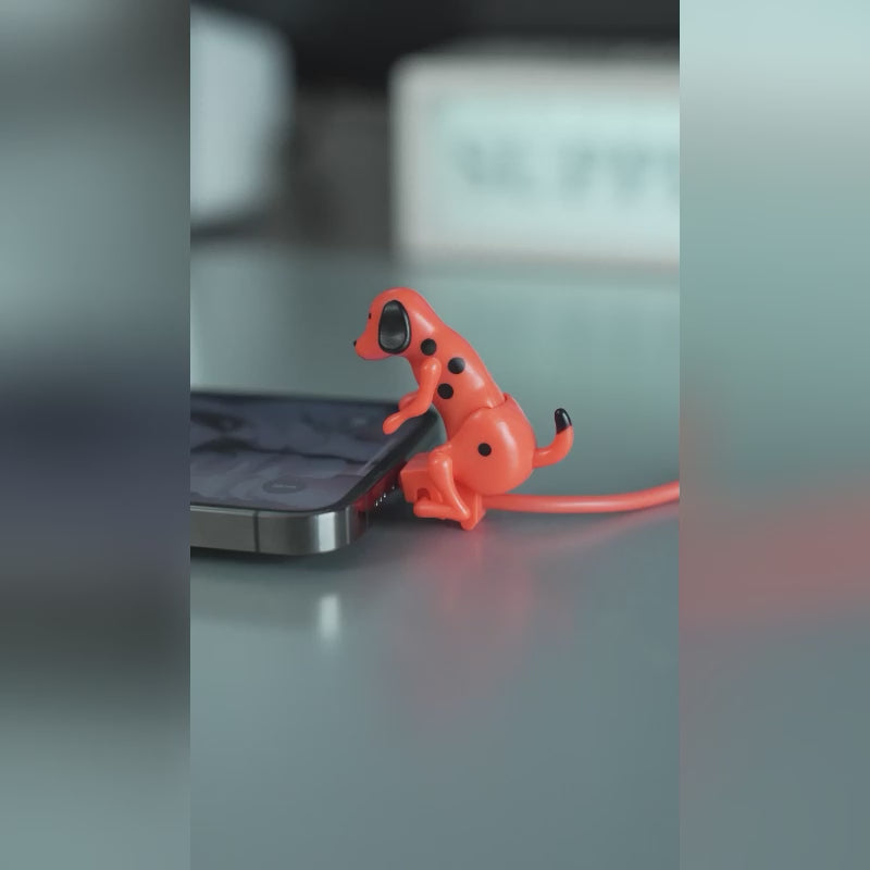 Rogue Dog Data Cable Moving Dog Design, Unique and Fun Charging Cable