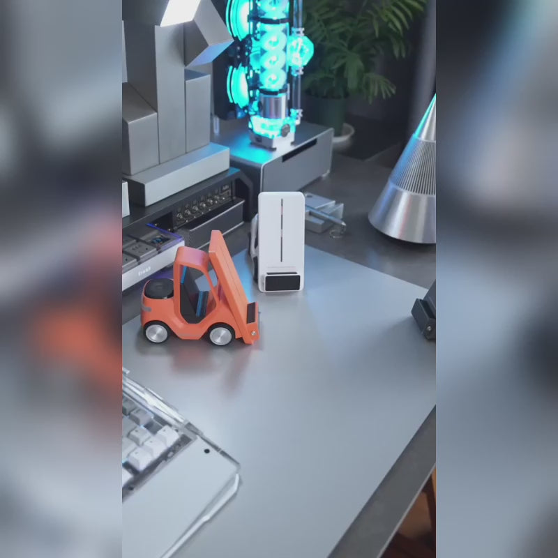 Wireless Fast Charging Creative Car Shape Design Multifunctional Alarm Clock Cool Atmosphere Lamp