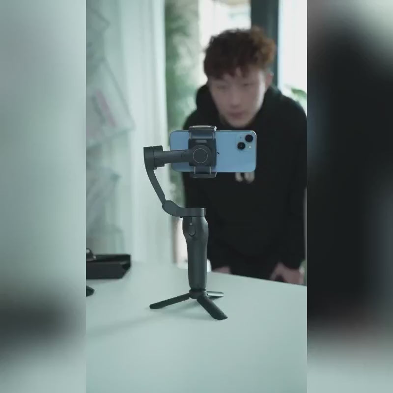 3-Axis AI  Mobile Phone Gimbal,estabilizado selfie profesional,gimbal stabilizer for smartphone, Face Tracking,phone stabilizer for video recording, for iPhone, Andriod, Vlogging for Youtube, TikTok, Twitter, Skype and Video Shooting Stabilizer