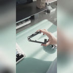 G-OUSSVE Aluminum Alloy Magnetic Phone Stand: MagSafe-Compatible, Portable and Foldable 360-Degree Rotating Clip for Travel, Perfect for High-Speed Rail, Airplanes, Seat Backs, and Luggage Handles. The Ultimate On-the-Go Accessory