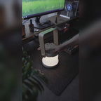 GIVBRO 4-in-1 Foldable Table Lamp USB Retractable LED Light Wooden Handle Portable Lantern Light and Flashlight Touch Control Dimmable 3 Level Brightness Night Light for Reading, Outdoor Camping